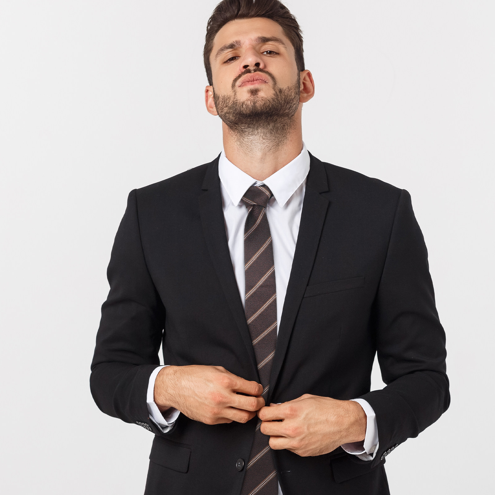 Men'S Holiday Formal Wear - 時代を超えたストライプ柄のプレタイドネクタイ メンズ ボーイズ キッズ ポリエステル製 スクールユニフォーム