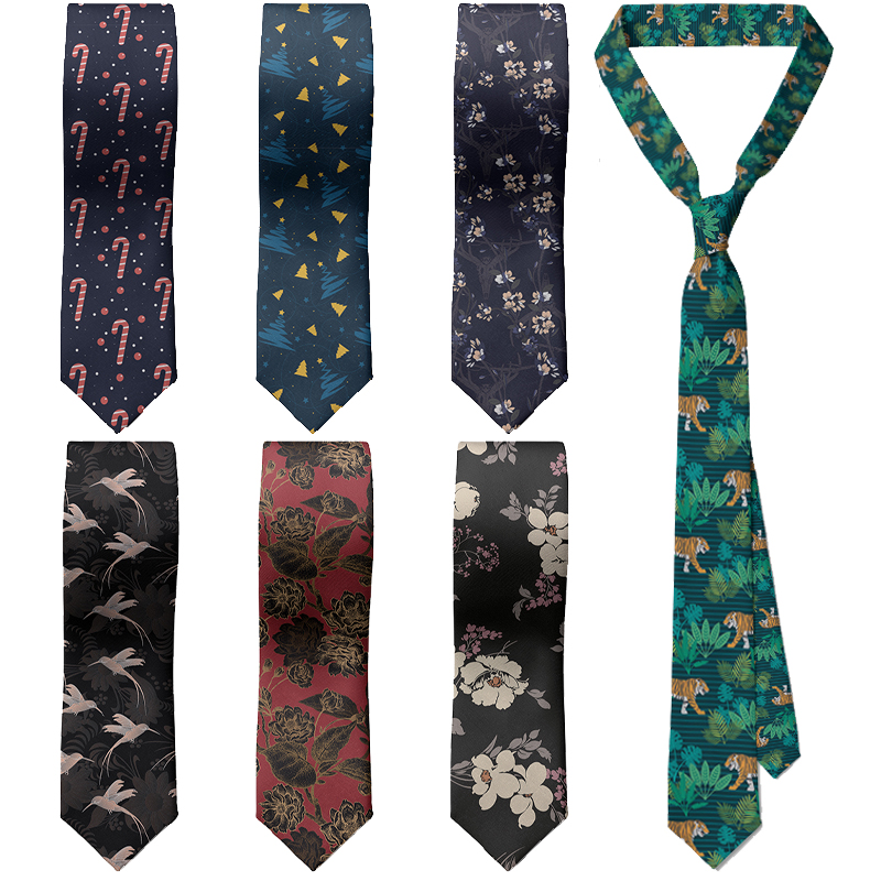 Men'S Holiday Formal Wear - 男性用スカルプリントのネクタイ,スリムフィット,フォーマルなビジネスウェア,結婚披露宴用,パーソナライズされたファッション,バケーションギフト,原宿,3D