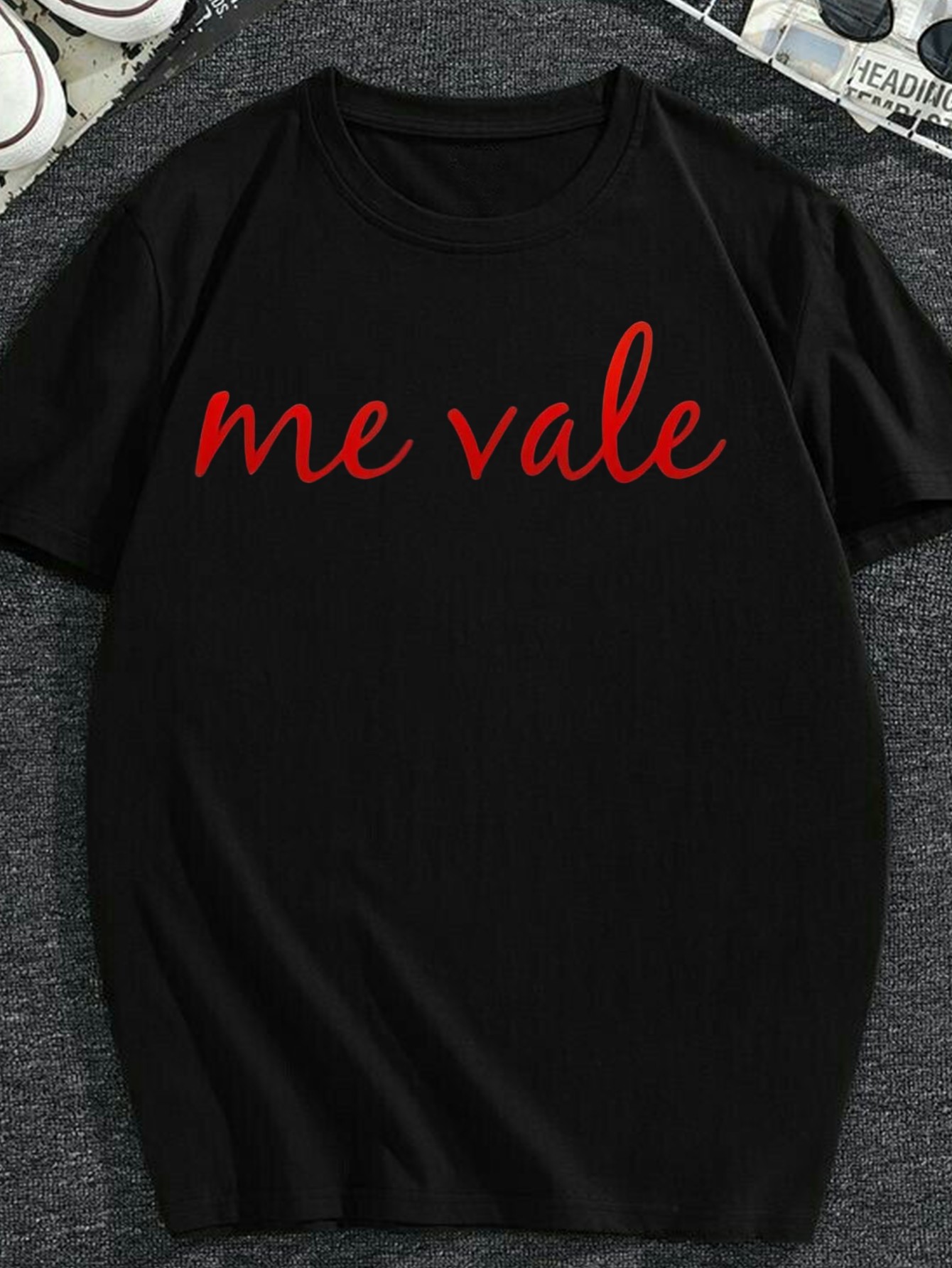 Tall Men Formal Wear - メンズ＆レディース向けスペイン風「No Me Importa」レトロメキシカンTシャツ - 220gsmヘビーウェイトピュアヴィンテージグラフィックTシャツ（赤文字入り）-オールシーズンカジュアル＆フォーマルウェア、ユニセックスフィット、普段使いや特別な機会に最適