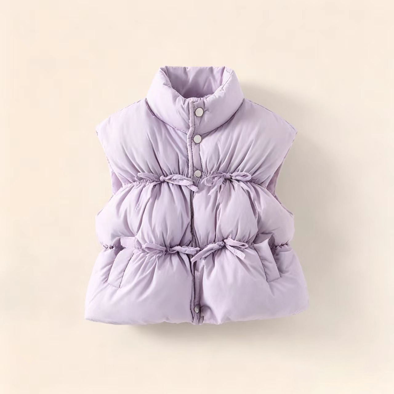秋冬新作 女の子用 厚手スタンドカラーコットンベスト 子供用 - Windsor Knot Tie のレビューと価格