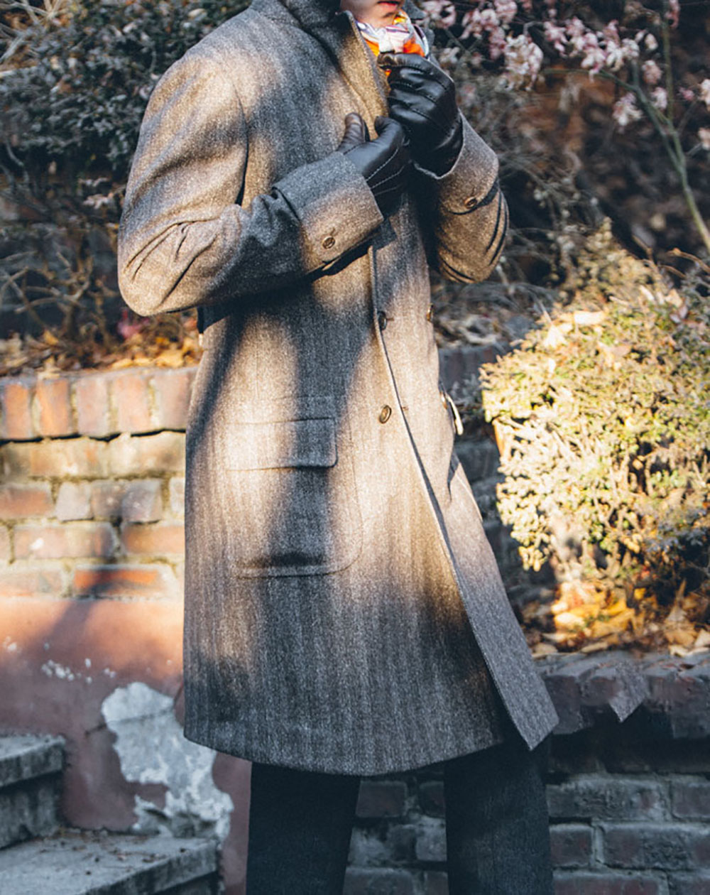 ヴィンテージウールブレンドヘリンボーンコート男性用カスタマイ - Men'S Vintage Formal Wear のレビューと価格