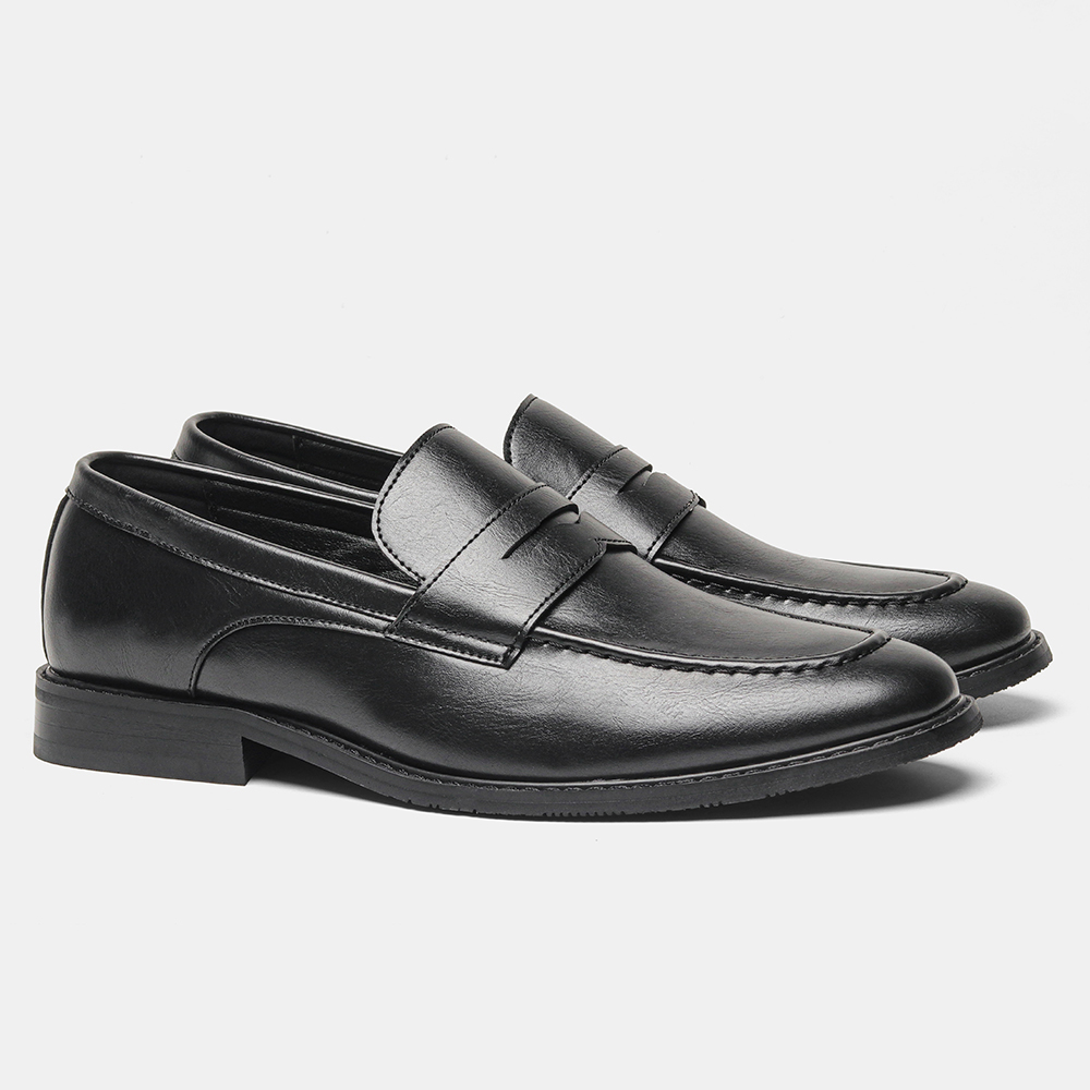メンズブラックペニーローファー クラシックビジネスドレスシュ - Men Formal Wear Shoes のレビューと価格