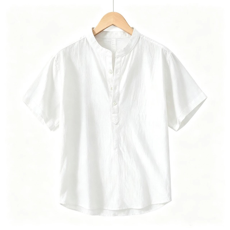 夏用薄手半袖シャツ メンズ 和風 ルーズ ストレッチ ビジネ - Men'S Formal Style のレビューと価格