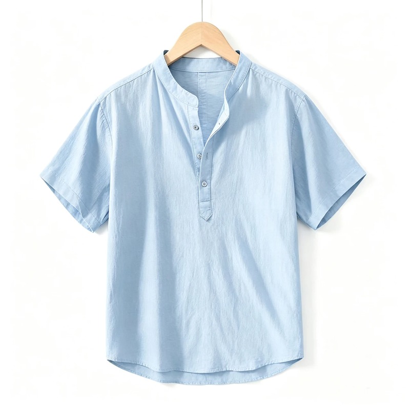 夏用薄手半袖シャツ メンズ 和風 ルーズ ストレッチ ビジネ - Men'S Formal Style のレビューと価格