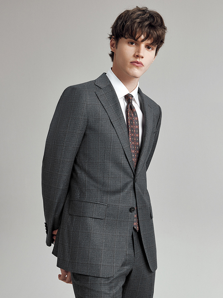 メンズ100%ウールスーツ スリムフィット 夏 フォーマル  - Men Formal Wear Fashion のレビューと価格