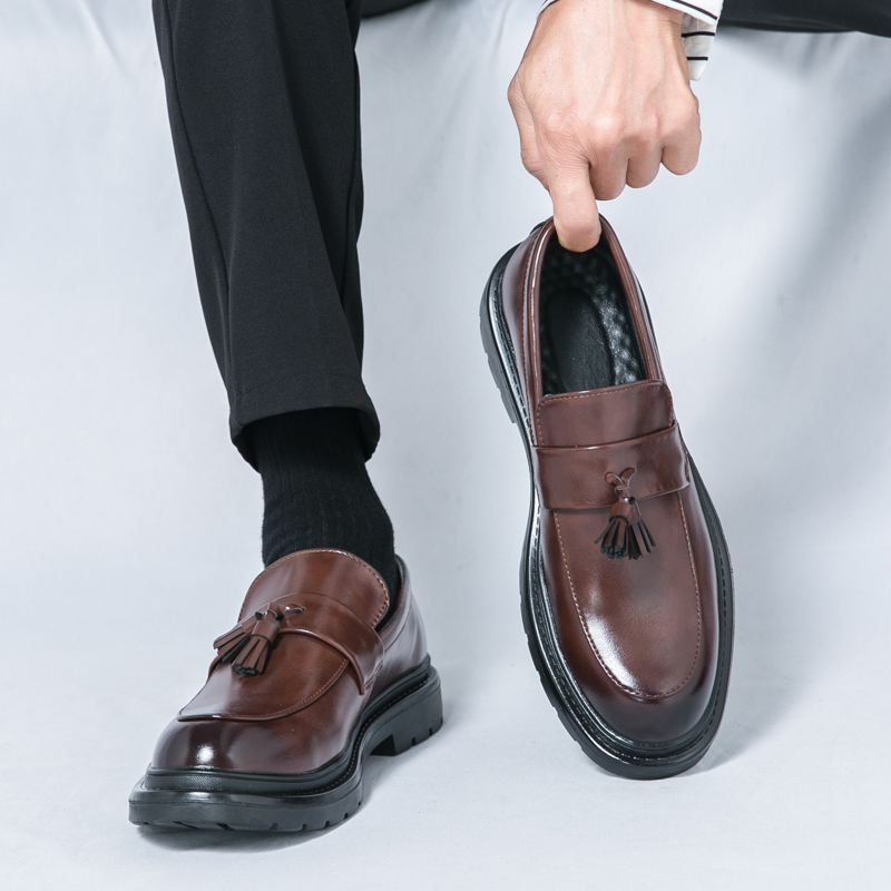 ファッションブランド メンズ ノンスリップ カジュアル レザ - Men Formal Wear Fashion のレビューと価格