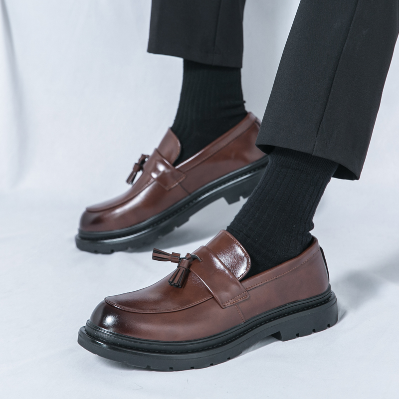 ファッションブランド メンズ ノンスリップ カジュアル レザ - Men Formal Wear Fashion のレビューと価格