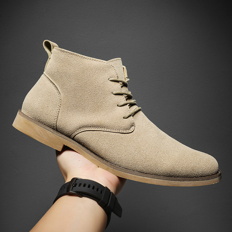 英国風ブラウンチェルシーブーツ メンズ ハイカットドレスシュ - Men Formal Wear Shoes のレビューと価格