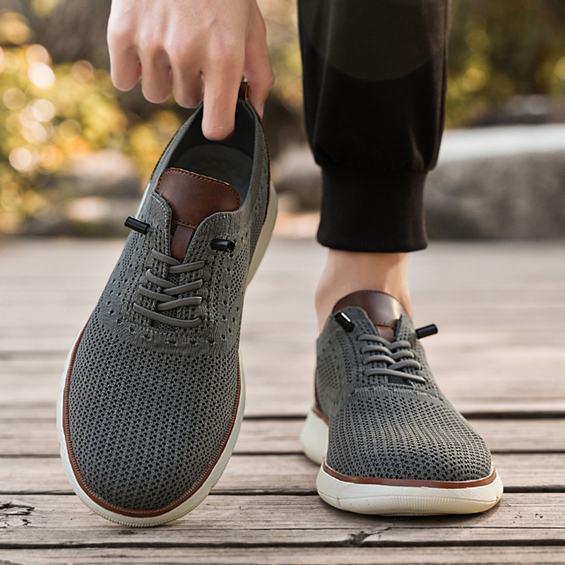 メンズメッシュカジュアルスニーカー軽量通気性ドレスシューズ快 - Men Formal Wear Shoes のレビューと価格