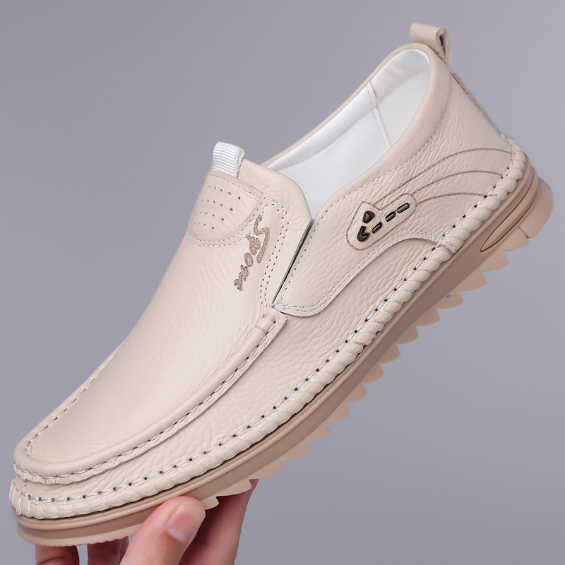 本革牛革製ビジネスカジュアルレザーシューズ メンズファッショ - Men Formal Wear Fashion のレビューと価格