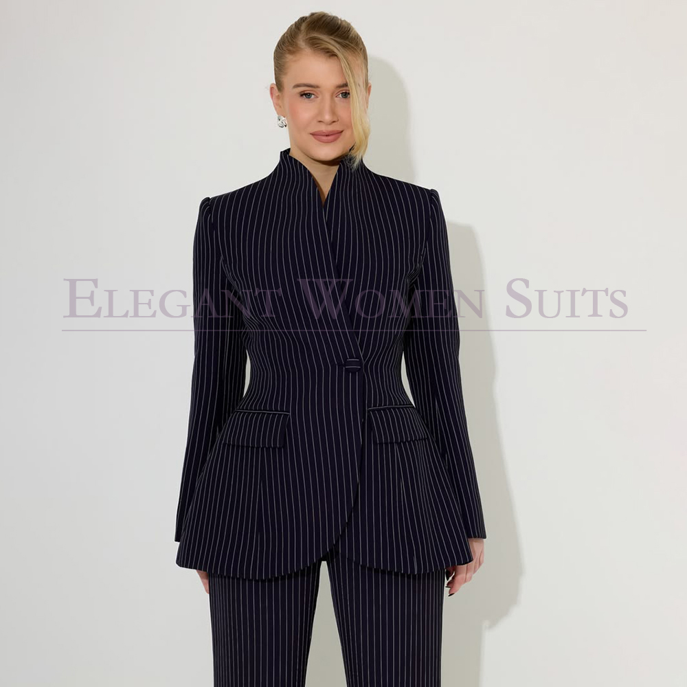 黒のピンストライプメンズスーツ フォーマルウェア ワンボタン - Men Formal Wear All Black のレビューと価格