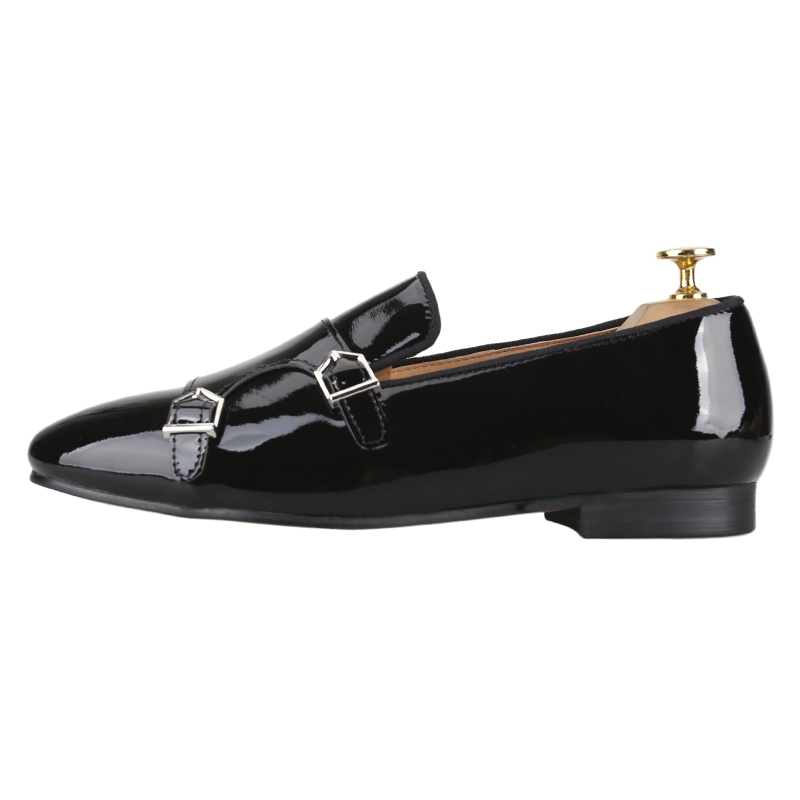 Piergitar 新ブラックカラーパテントレザーメンズダブ - Men'S Formal Party Wear Shoes のレビューと価格