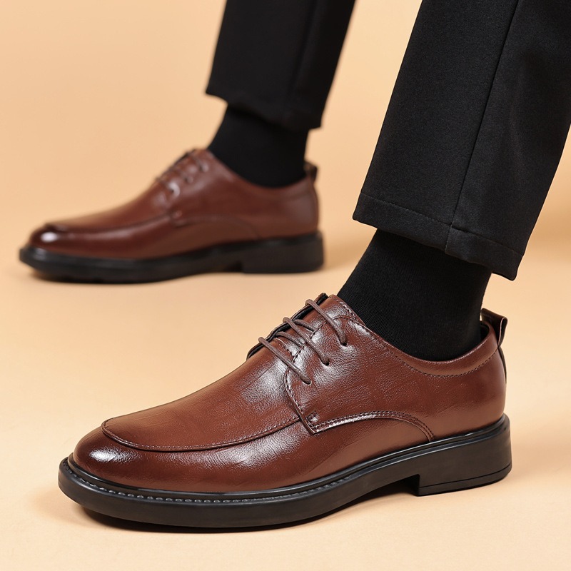男性用プラットフォームドレスシューズ男性用ダービーフォーマル - Men'S Formal Party Wear Shoes のレビューと価格
