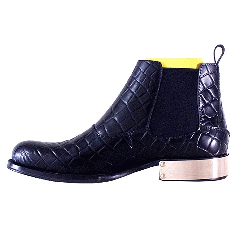 英国風メンズシューズ ブラック クロコダイルエンボス チェル - Men'S Formal Style のレビューと価格