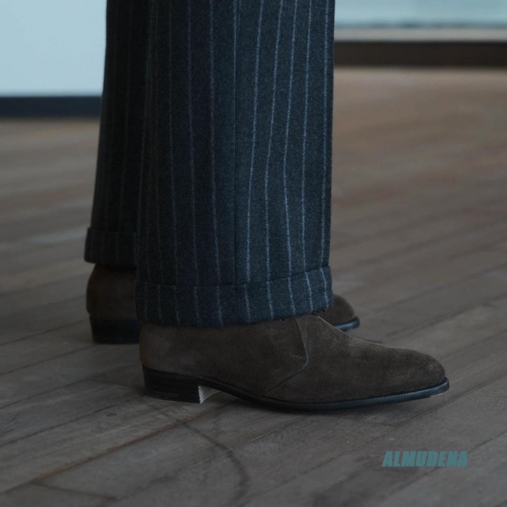 ストリートスタイルメンズアンクルブーツコーヒーブラウンスエー - Men'S Formal Style のレビューと価格