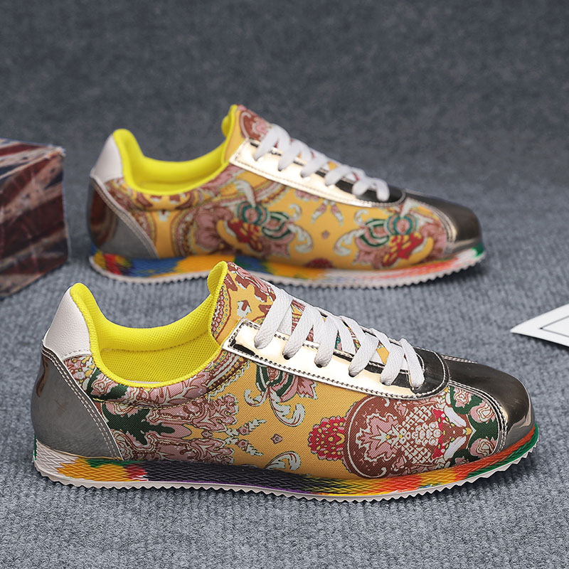 古い竹生地のメンズシューズ,花の刺embroideryが施さ - Men Formal Wear Shoes のレビューと価格