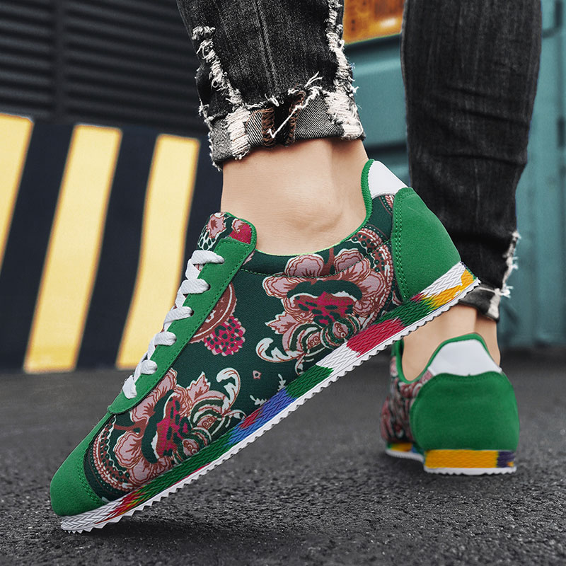 古い竹生地のメンズシューズ,花の刺embroideryが施さ - Men Formal Wear Shoes のレビューと価格