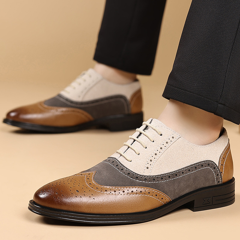 高級メンズドレスシューズ レトロブローグシューズ メンズ 快 - Men Formal Wear Shoes のレビューと価格