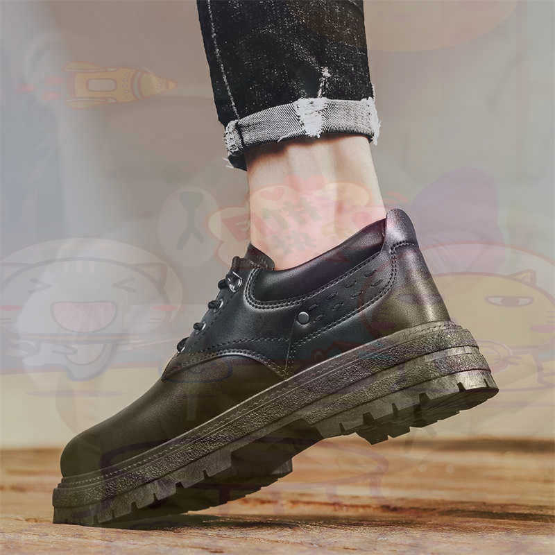 ダーク天然皮革ファッショントレーナーテニスメンズスニーカーフ - Men Formal Wear All Black のレビューと価格