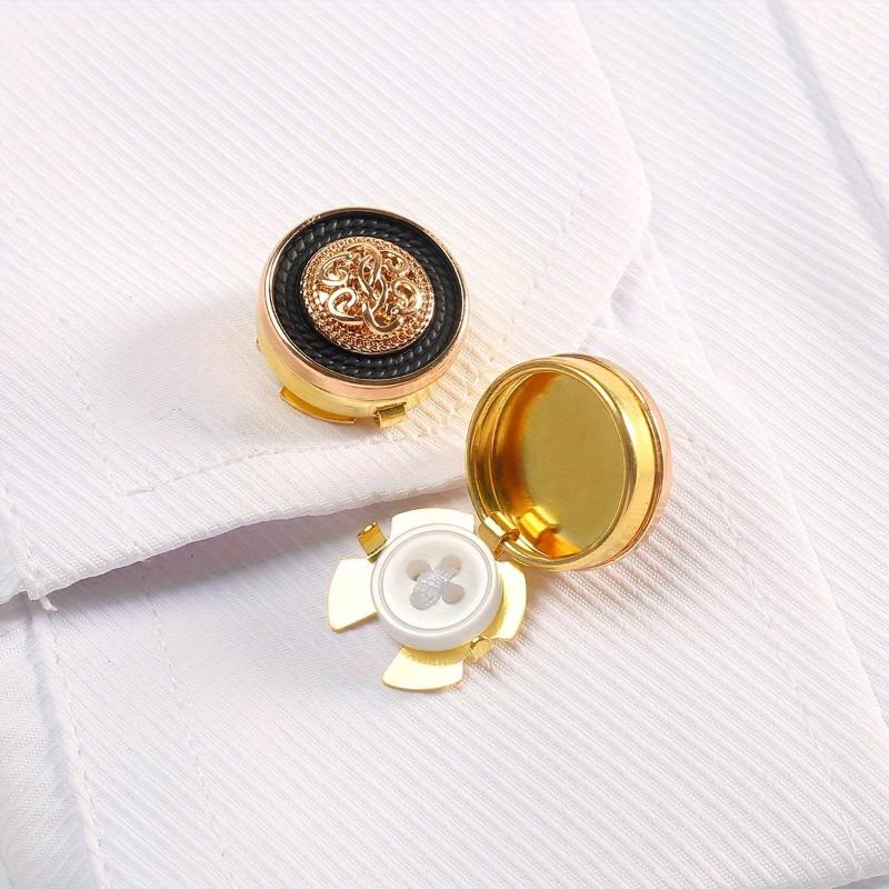 2 パック ヴィンテージ メタル シャツ ボタン カバー カ - Men'S Holiday Formal Wear のレビューと価格