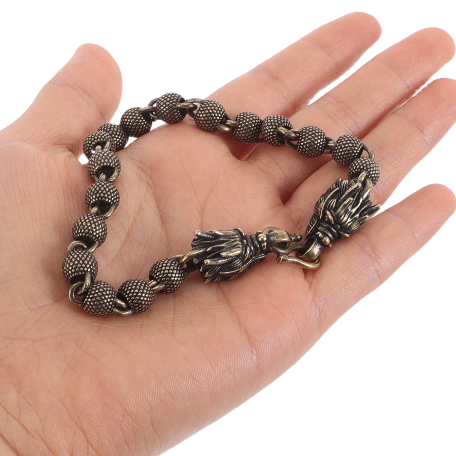 銅製ドラゴンヘッドブレスレット ヴィンテージ ハンドメイド  - Men'S Formal Wear Jewelry のレビューと価格