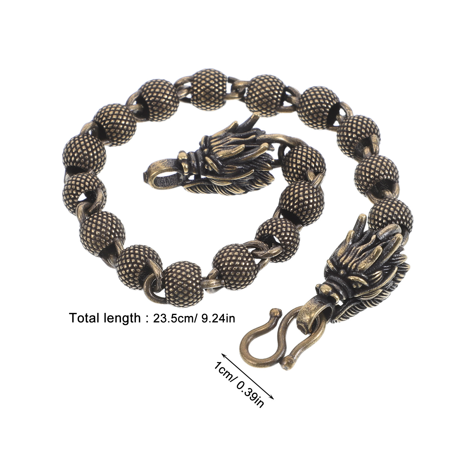 銅製ドラゴンヘッドブレスレット ヴィンテージ ハンドメイド  - Men'S Formal Wear Jewelry のレビューと価格