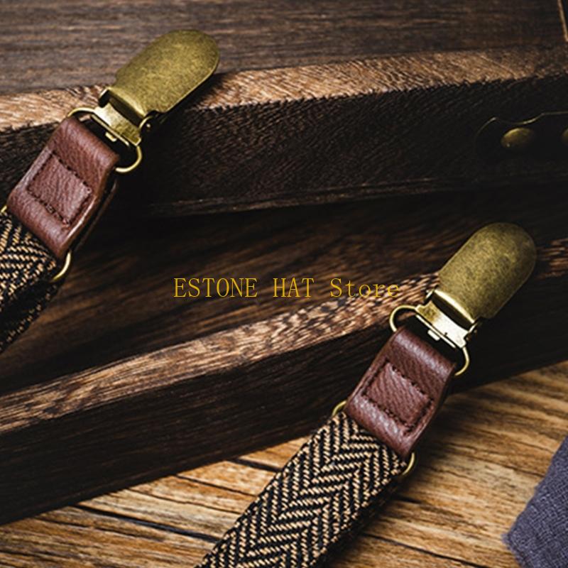 49MF 男性弾性サスペンダー 3 クリップ デザイン ジャ - Tall Men Formal Wear のレビューと価格