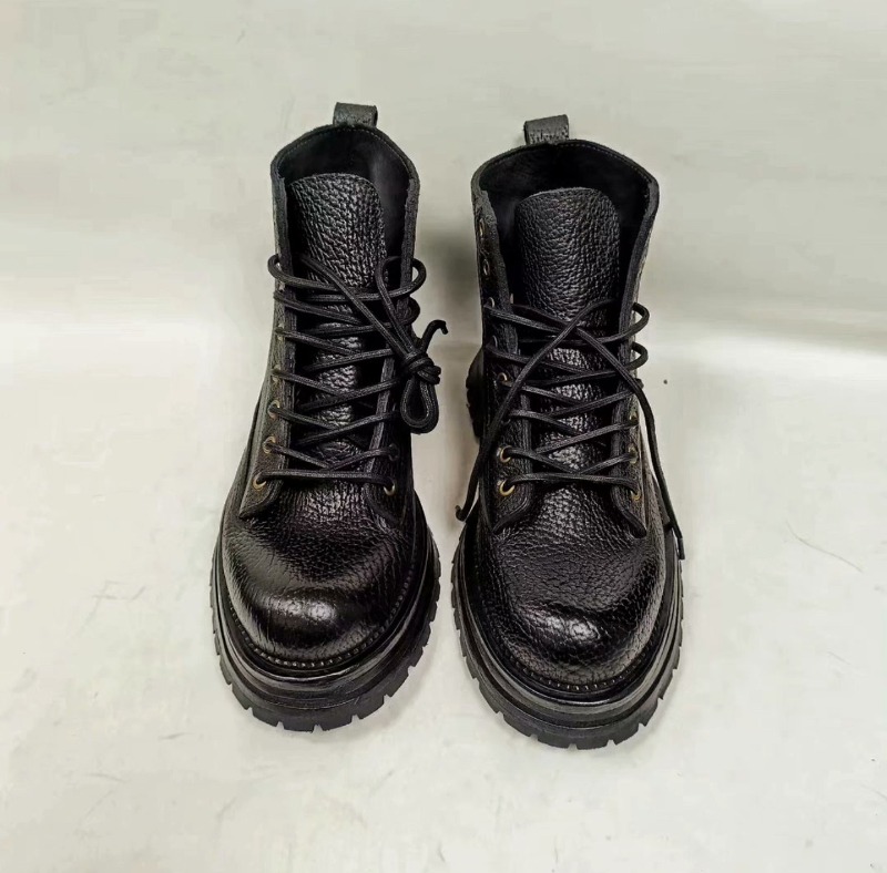 英国スタイルの牛革厚底ブーツ紳士靴本革手作りフォーマルワーク - Men'S Formal Style のレビューと価格