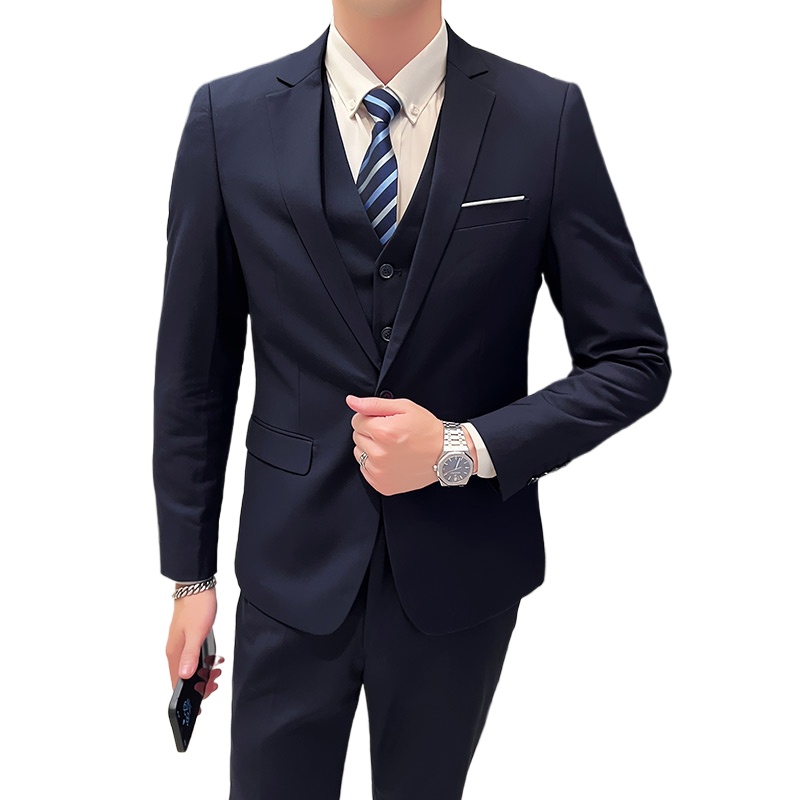 スーツ アウトドア 通気性 (ブレザー + ベスト + パン - Men Formal Wear Fashion のレビューと価格
