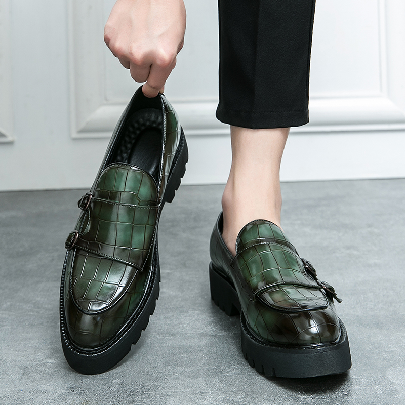 ファッショナブルなカジュアルな革の靴,男性用,ペダル,厚底, - Men Formal Wear Fashion のレビューと価格