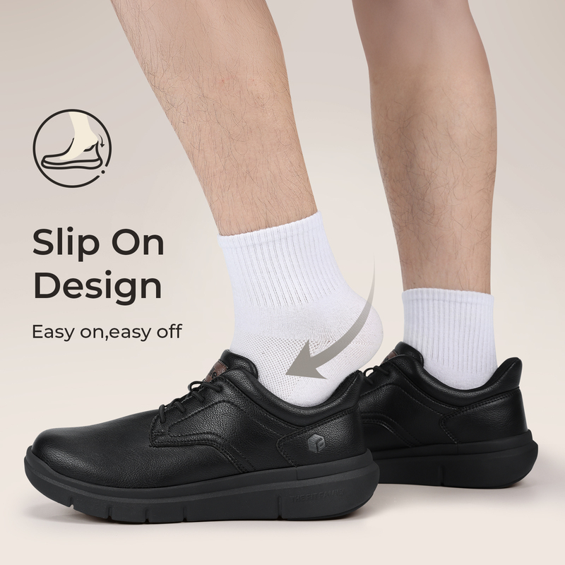 ItVille メンズ ワイド幅 レザー スリップオン カジ - Men Formal Wear Shoes のレビューと価格