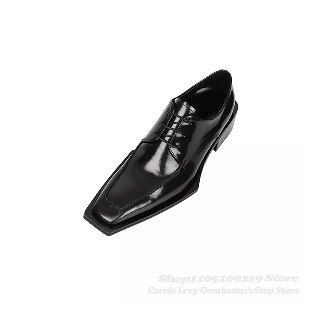 黒のパテントレザー メンズ 4cmヒール ブリティッシュスタ - Men'S Formal Style のレビューと価格