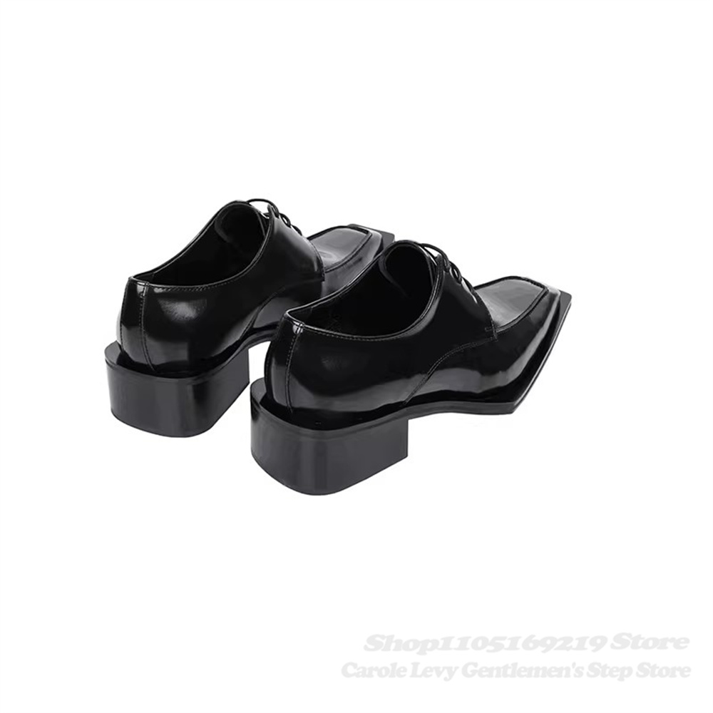 黒のパテントレザー メンズ 4cmヒール ブリティッシュスタ - Men'S Formal Style のレビューと価格