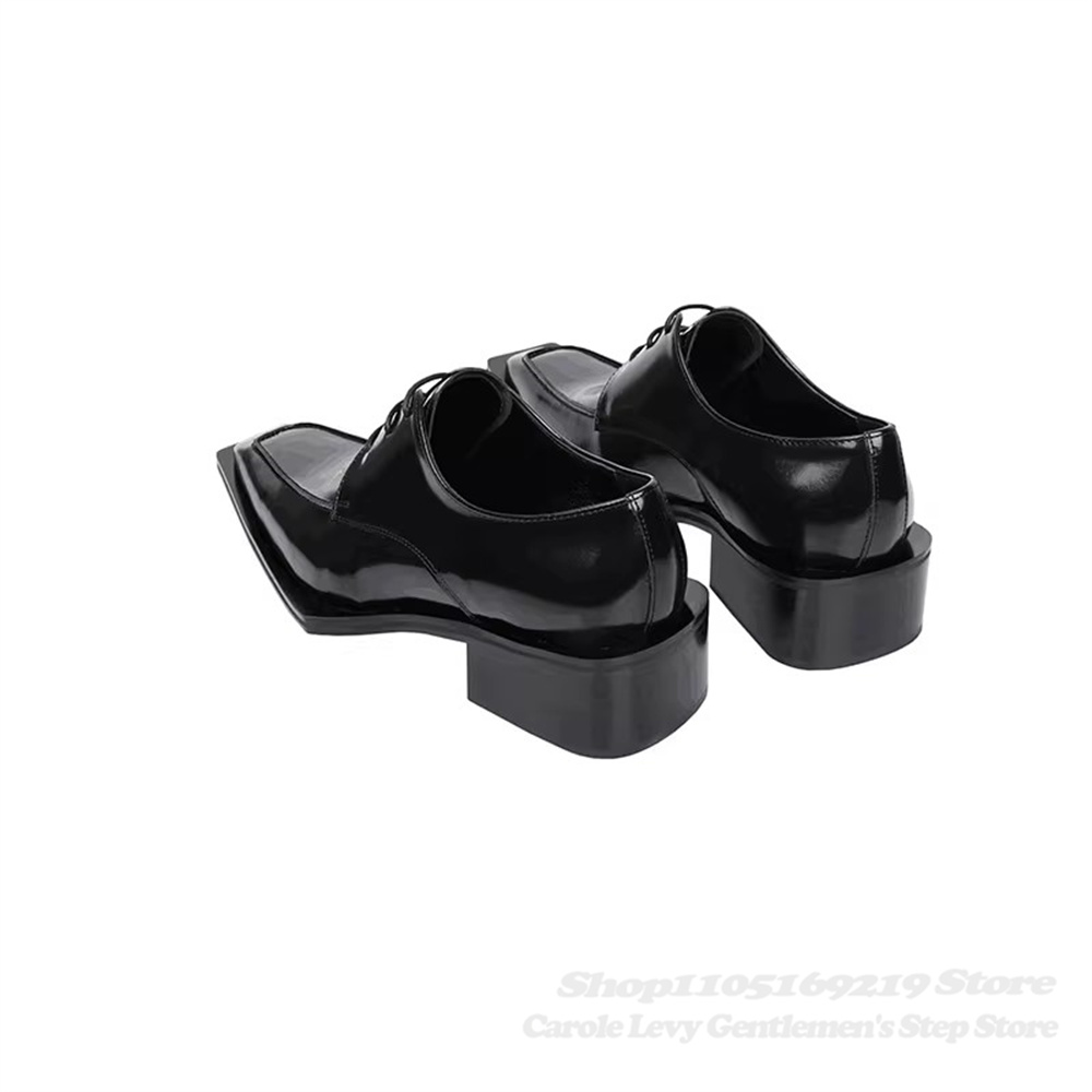 黒のパテントレザー メンズ 4cmヒール ブリティッシュスタ - Men'S Formal Style のレビューと価格