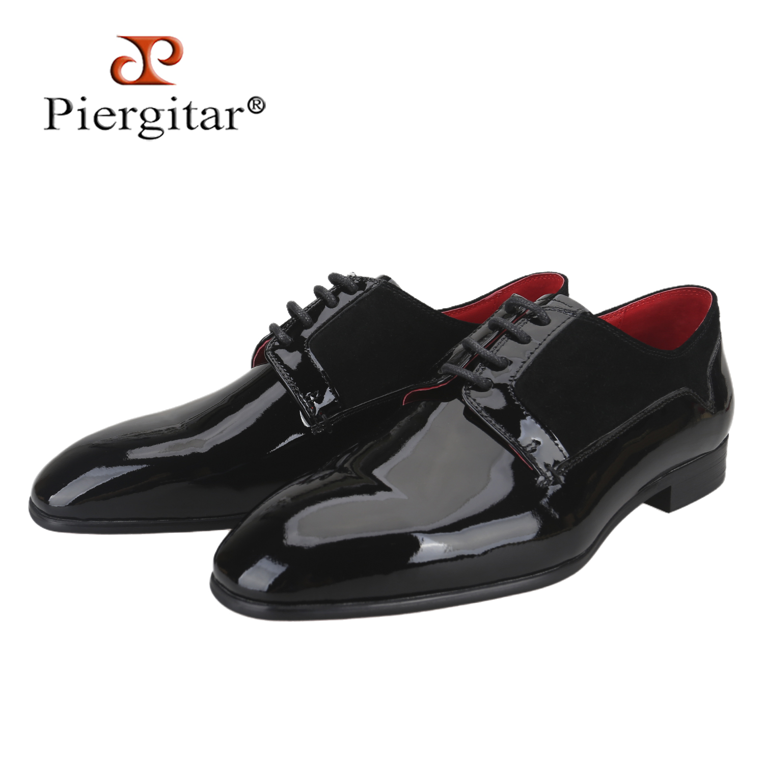 ピエルギタール イタリアの高級ブランド ブラックパテントレザ - Men'S Formal Party Wear Shoes のレビューと価格